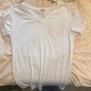 White 'Bride' T-Shirt
